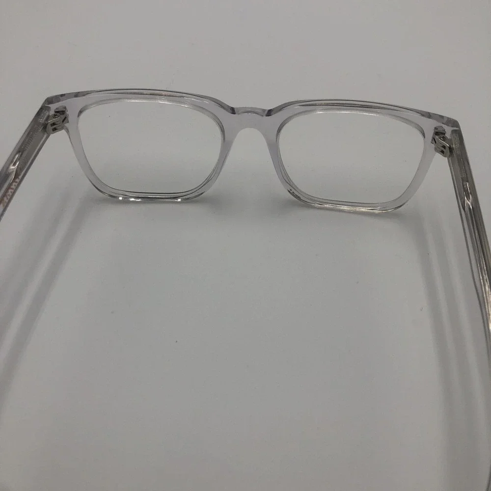 Womens Clear Translucent Frames Zenni Preowned Square 4419623 Used Optical Lense